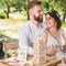80 Pcs Wedding Guest Book Alternative Wooden Block Guest Book for Wedding Sign in Bridal Shower Decoration Wooden Block Bridal Shower Game for Sign in, Reception(Greenery)